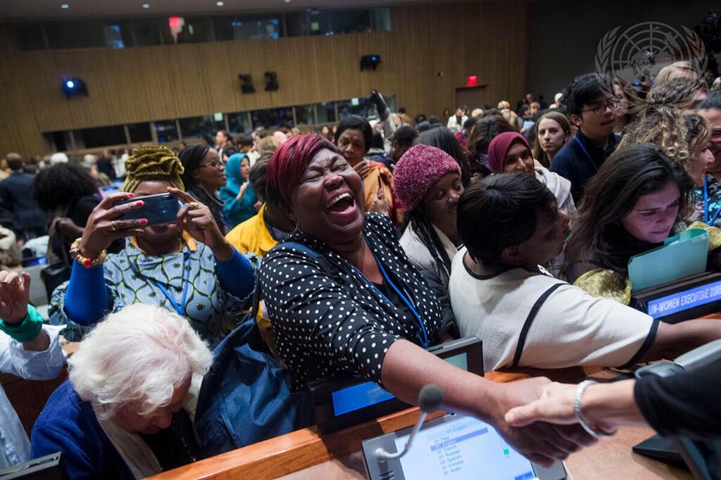 Des participantes à la session de la Commission de la condition de la femme.